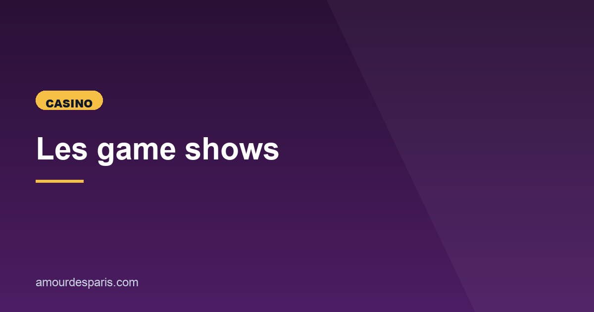 Illustration de l'article consacré aux game shows