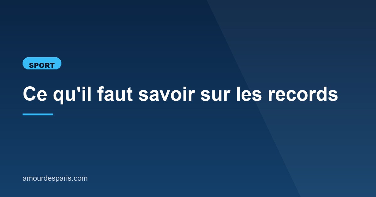Illustration de l'article consacré aux records olympiques