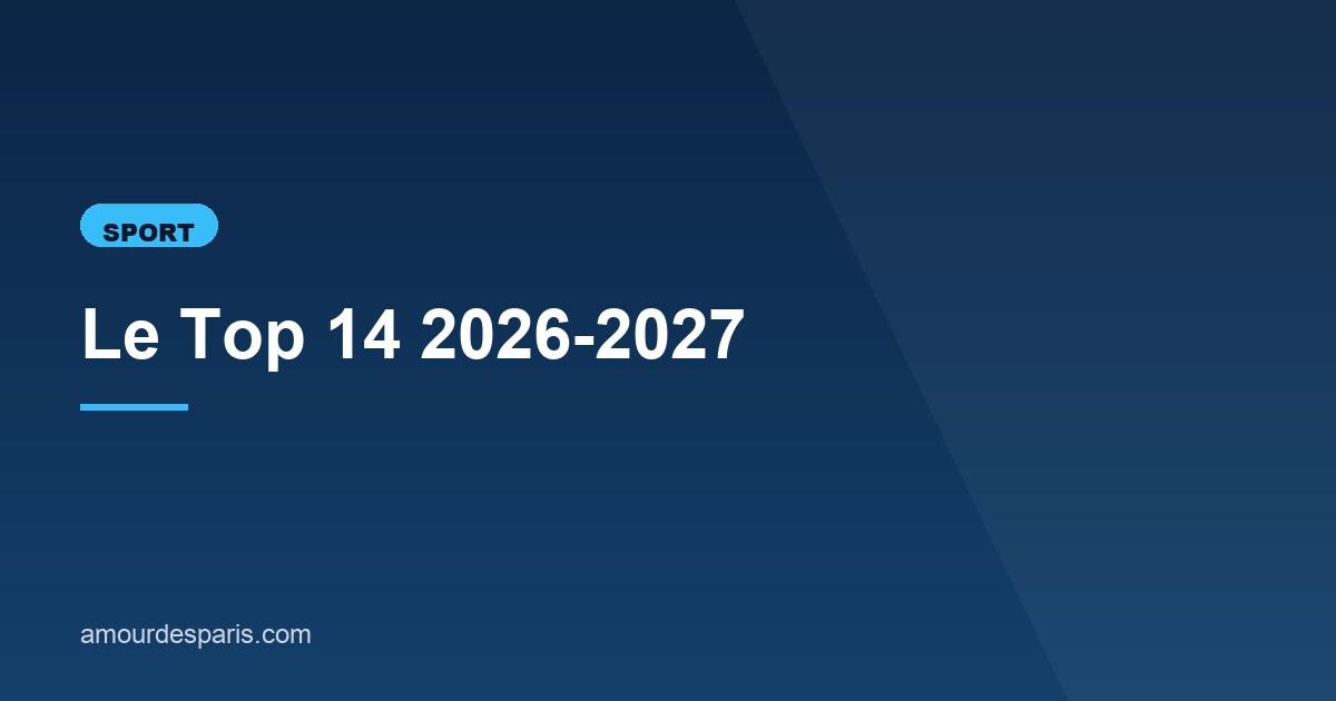 Illustration de l'article consacré au Top 14 2026-2027